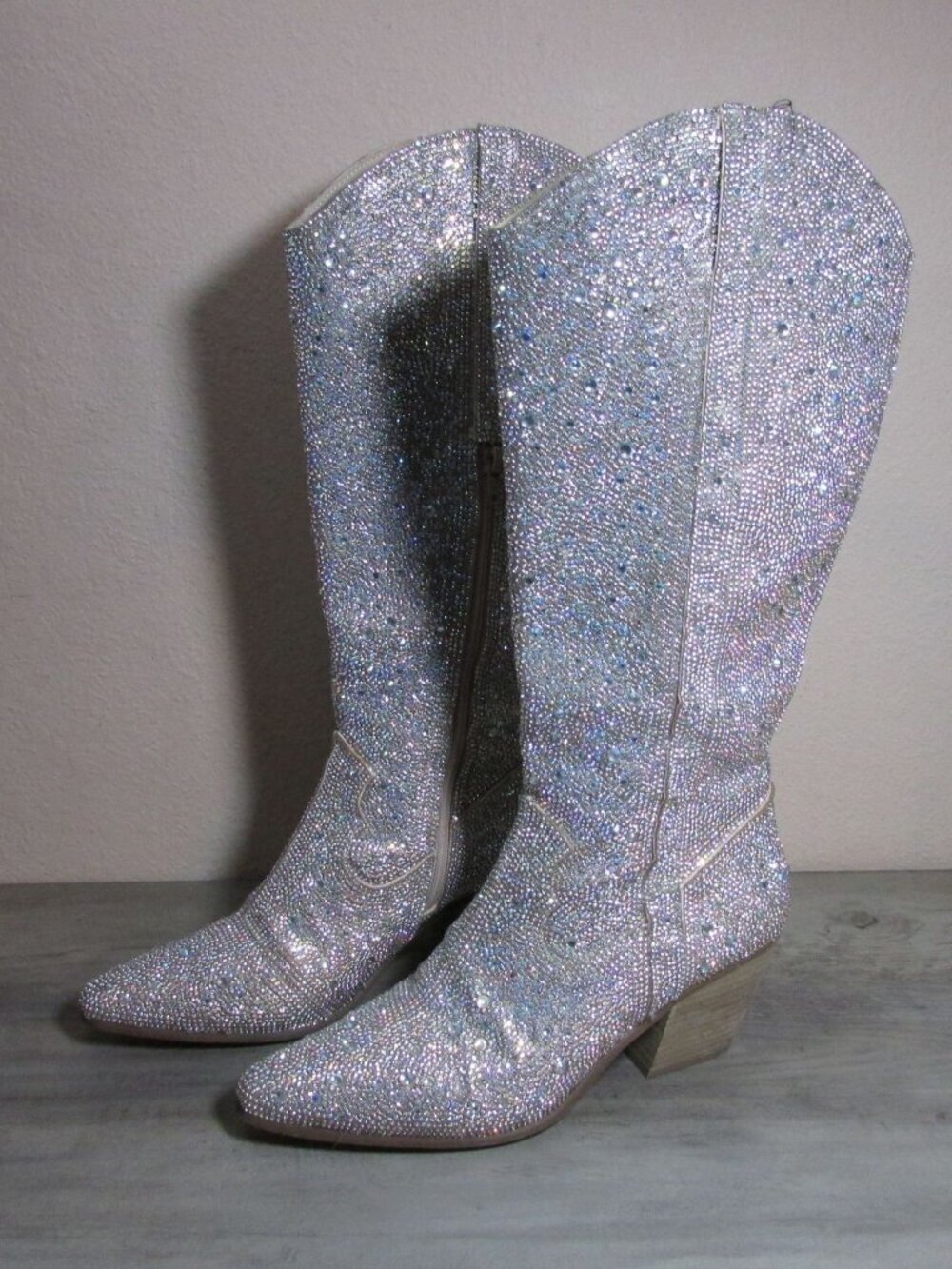 Altar'd State Women's 9 Nashville Crystal Bling Rhinestone Boots